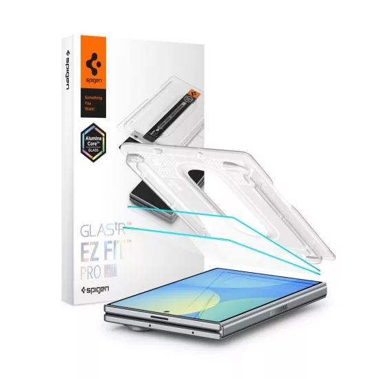 Samsung Galaxy Z Fold 8 Kijelzővédő Üvegfólia - Spigen Glas.tR EZ Fit Pro HD x 2 db