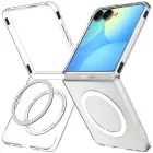 Samsung Galaxy Z Flip 8 Tok - Spigen AirSkin MagFit - Átlátszó-Fehér