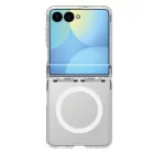 Samsung Galaxy Z Flip 8 Tok - Spigen Ultra Hybrid Pro MagFit MagSafe - Átlátszó-Fehér