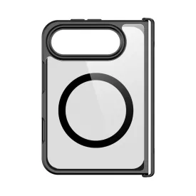 iPhone Duo Tok - Dux Ducis Aimo Mag - Átlátszó-Fekete