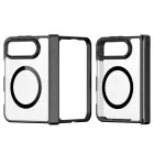 iPhone Duo Tok - Dux Ducis Aimo Mag - Átlátszó-Fekete