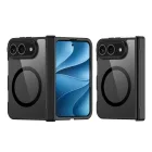 iPhone Duo Tok - Dux Ducis Aimo Mag - Átlátszó-Fekete