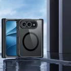 iPhone Duo Tok - Dux Ducis Aimo Mag - Átlátszó-Fekete