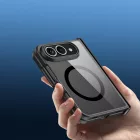 iPhone Duo Tok - Dux Ducis Aimo Mag - Átlátszó-Fekete
