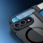 iPhone Duo Tok - Dux Ducis Aimo Mag - Átlátszó-Fekete
