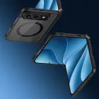 iPhone Duo Tok - Dux Ducis Aimo Mag - Átlátszó-Fekete