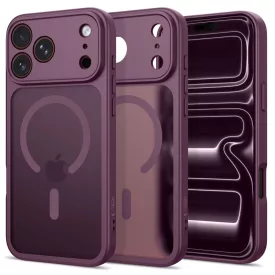   iPhone 17 Pro / 18 Pro Tok - Tech-Protect BasicMag MagSafe - Áttetsző-Bordó