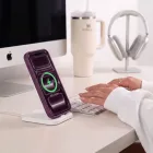 iPhone 17 Pro / 18 Pro Tok - Tech-Protect BasicMag MagSafe - Áttetsző-Bordó