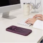 iPhone 17 Pro / 18 Pro Tok - Tech-Protect BasicMag MagSafe - Áttetsző-Bordó