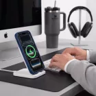 iPhone 17 Pro / 18 Pro Tok - Tech-Protect BasicMag MagSafe - Áttetsző-Sötétkék