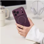 iPhone 17 Pro Max / 18 Pro Max Tok - Tech-Protect BasicMag MagSafe - Áttetsző-Bordó