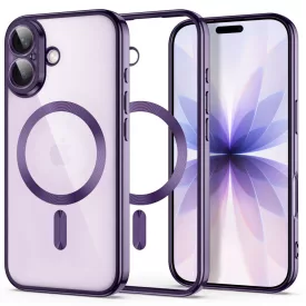 iPhone 17 Tok - Tech-Protect MagFlex - Átlátszó-Lila