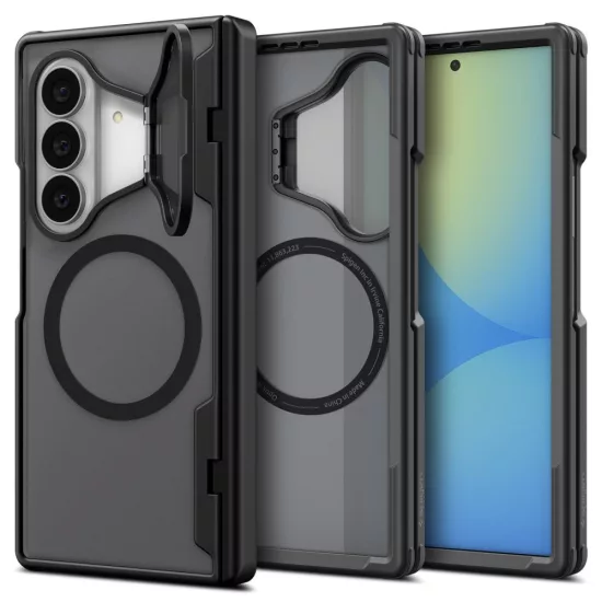 Samsung Galaxy Z Fold 8 Ultra Tok - Spigen Optik Armor Pro MagSafe - Fekete