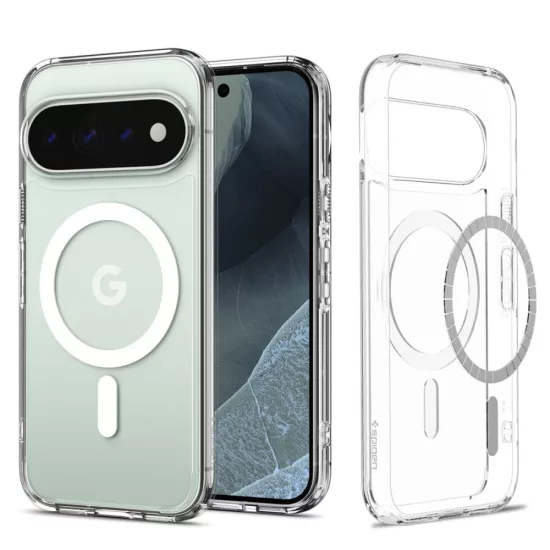 Google Pixel 11 Pro Tok - Spigen Ultra Hybrid MagFit MagSafe - Átlátszó-Fehér