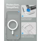 Google Pixel 11 Pro Tok - Spigen Ultra Hybrid MagFit MagSafe - Átlátszó-Fehér