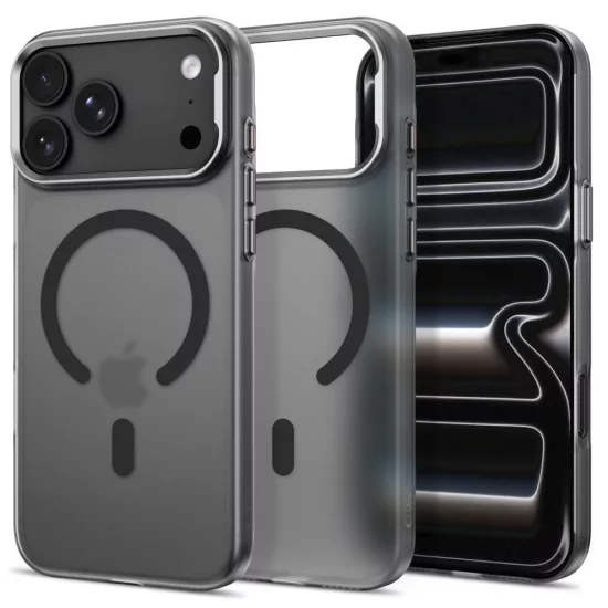 iPhone 17 Pro / 18 Pro Tok - Tech-Protect MagZero MagSafe - Áttetsző-Fekete