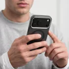 iPhone 17 Pro Max / 18 Pro Max Tok - Tech-Protect MagZero MagSafe - Áttetsző-Fekete