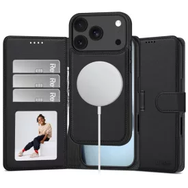   iPhone 17 Pro / 18 Pro Tok - Tech-Protect Wallet MagSafe - Fekete