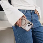 iPhone 17 Pro / 18 Pro Tok - Tech-Protect MagZero MagSafe - Áttetsző-Barna