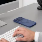 iPhone 17 Pro / 18 Pro Tok - Tech-Protect MagZero MagSafe - Áttetsző-Kék