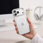 iPhone 17 Pro / 18 Pro Tok - Tech-Protect MagZero MagSafe - Áttetsző-Fehér