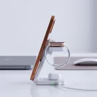 Tech-Protect A56 3in1 MagSafe 25W QI2.2 Vezeték Nélküli Töltő + C-C Kábel - Fehér