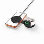 Tech-Protect A55 2in1 MagSafe 25W QI2.2 Vezeték Nélküli Töltő + C-C Kábel - Fekete
