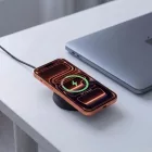 Tech-Protect A55 2in1 MagSafe 25W QI2.2 Vezeték Nélküli Töltő + C-C Kábel - Fekete