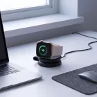 Tech-Protect A55 2in1 MagSafe 25W QI2.2 Vezeték Nélküli Töltő + C-C Kábel - Fekete