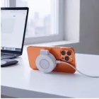 Tech-Protect A55 2in1 MagSafe 25W QI2.2 Vezeték Nélküli Töltő + C-C Kábel - Fehér