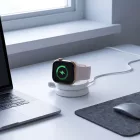 Tech-Protect A55 2in1 MagSafe 25W QI2.2 Vezeték Nélküli Töltő + C-C Kábel - Fehér