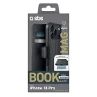 iPhone 18 Pro Tok - SBS Wallet Classic Mag - Fekete