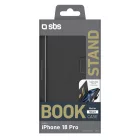 iPhone 18 Pro Tok - SBS Wallet Smart Case - Fekete