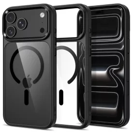  iPhone 17 Pro / 18 Pro Tok - Tech-Protect Magmat Magsafe CC - Átlátszó-Fekete