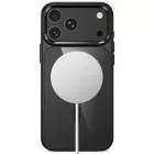 iPhone 17 Pro / 18 Pro Tok - Tech-Protect Magmat Magsafe CC - Átlátszó-Fekete