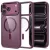 iPhone 17 Pro / 18 Pro Tok - Tech-Protect Magmat Magsafe CC - Átlátszó-Bordó