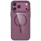 iPhone 17 Pro / 18 Pro Tok - Tech-Protect Magmat Magsafe CC - Átlátszó-Bordó