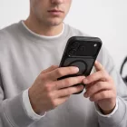 iPhone 17 Pro Max / 18 Pro Max Tok - Tech-Protect Magmat Magsafe CC - Átlátszó-Fekete