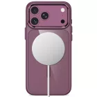 iPhone 17 Pro Max / 18 Pro Max Tok - Tech-Protect Magmat Magsafe CC - Átlátszó-Bordó