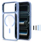 iPhone 17 Pro Max / 18 Pro Max Tok - Tech-Protect Magmat Magsafe CC - Átlátszó-Világoskék
