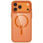 iPhone 17 Pro / 18 Pro Telefon Tok - Tech-Protect Magmat Magsafe CC - Átlátszó-Narancs