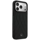 iPhone 17 Pro Max / 18 Pro Max Tok - Mercedes Leather Crossed Lines MagSafe - Fekete
