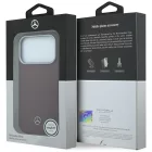 iPhone 17 Pro / 18 Pro Tok - Mercedes Leather Semi Wrap Wood Effect MagSafe - Bordó
