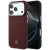 iPhone 17 Pro Max / 18 Pro Max Tok - Mercedes Leather Semi Wrap Wood Effect MagSafe - Bordó