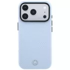 iPhone 17 Pro Max / 18 Pro Max Tok - Mercedes Leather Semi Wrap Wood Effect MagSafe - Kék