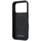 iPhone 17 Pro Max / 18 Pro Max Tok - Mercedes Leather Semi Wrap Wood Effect MagSafe - Kék