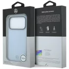 iPhone 17 Pro Max / 18 Pro Max Tok - Mercedes Leather Semi Wrap Wood Effect MagSafe - Kék