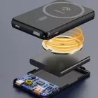 Dudao K14S+ Power Bank 10000mAh 22.5W - A + C + MagSafe - Fekete