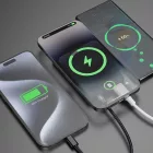 Dudao K14S+ Power Bank 10000mAh 22.5W - A + C + MagSafe - Fekete