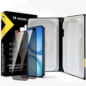   iPhone 17 / 16 Pro Kijelzővédő Üvegfólia - Wozinsky EasyFit Privacy Glass x 2 db